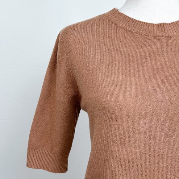 Modern Citizen Camel Knit Crewneck Sweater Top - Picture 2 of 6
